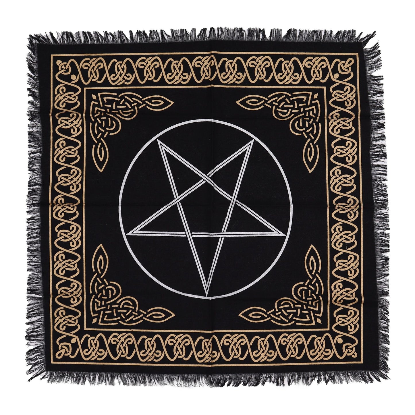 Esoteric Fringed Altar Cloth - Pentagon