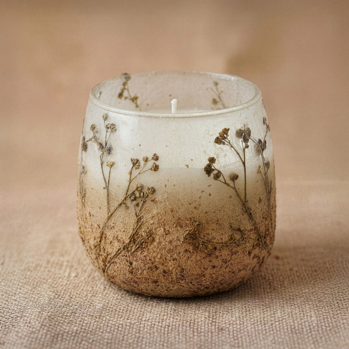 Medium Glass Jar Candle - Wildlight Woods, 45-Hour Burn, 9cm