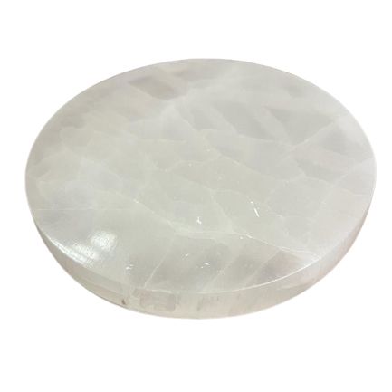 Selenite Charging Plate - Plain 10cm