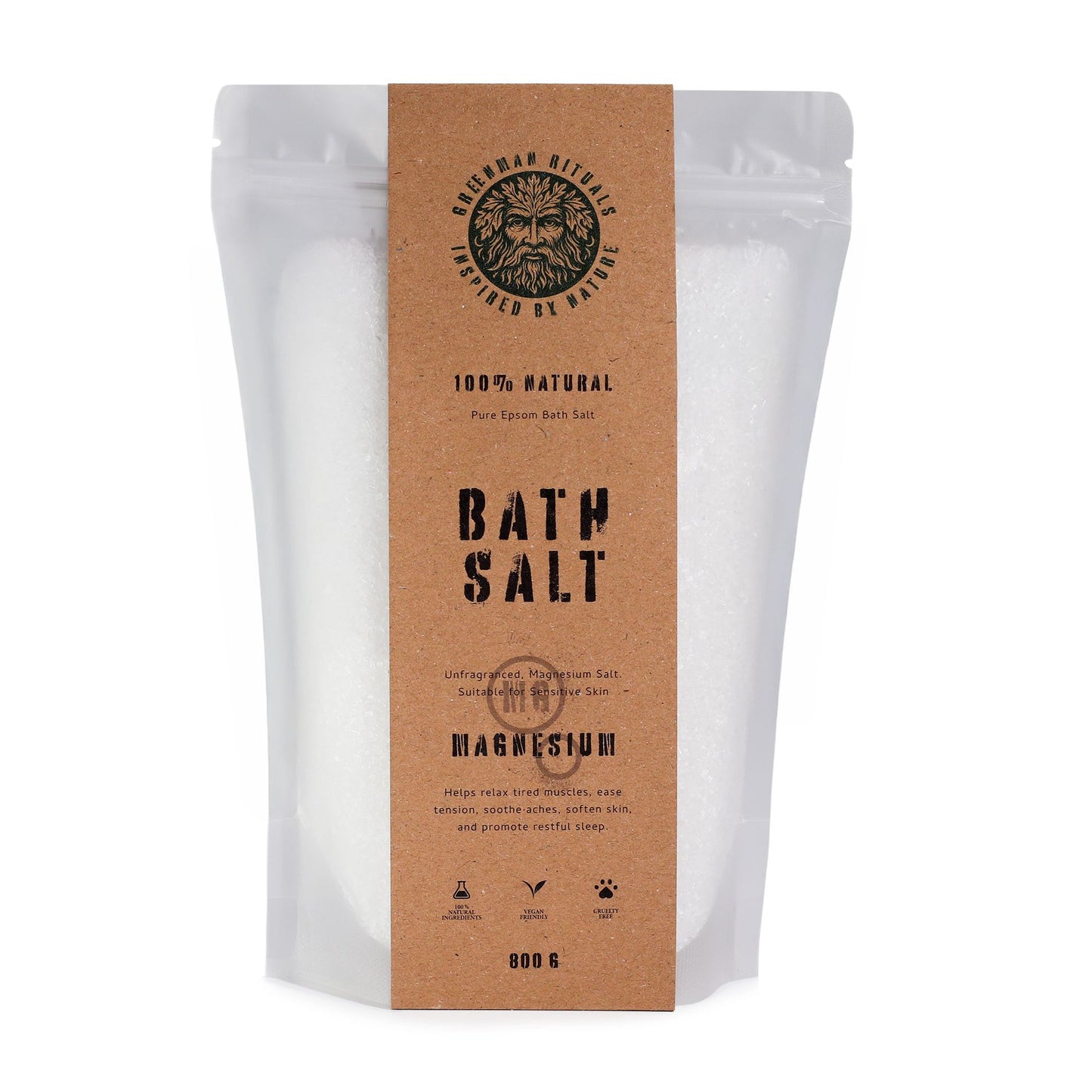 Greenman Rituals Magnesium Epsom Bath Salt - Pure Formula