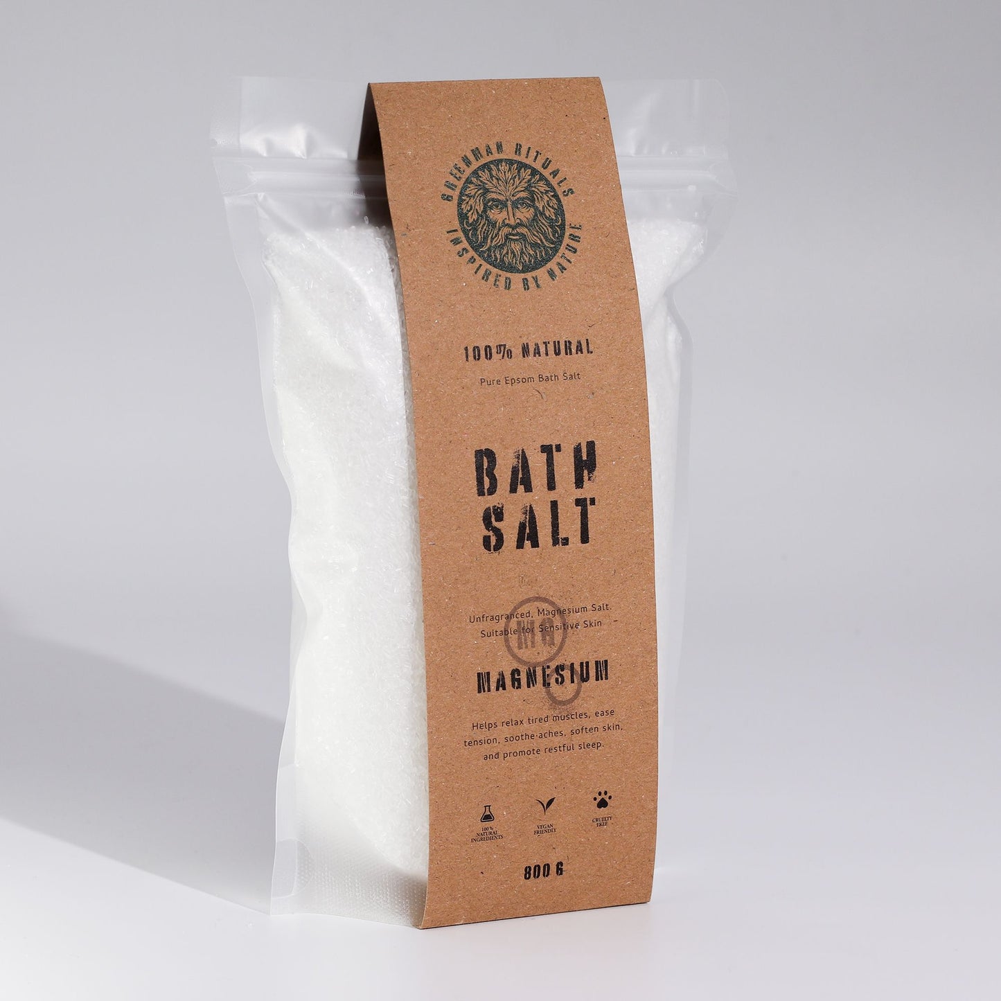 Greenman Rituals Magnesium Epsom Bath Salt - Pure Formula