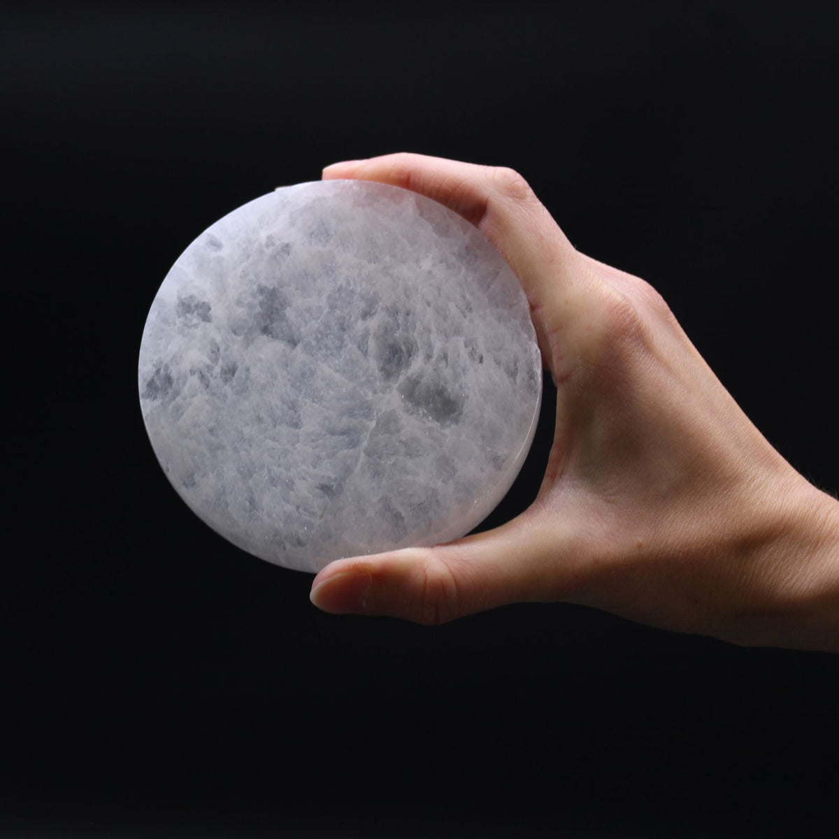 Selenite Charging Plate - Plain 10cm