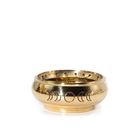 Large Charcoal Incense Jar - Moon Phases