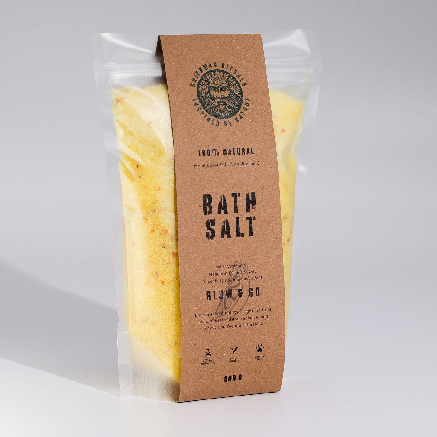 Greenman Rituals Vitamin C & Mandarin Epsom Bath Salt - Glow & Go