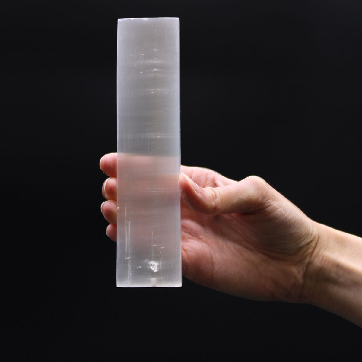 Selenite Flat Bar Charging Plate - 15cm