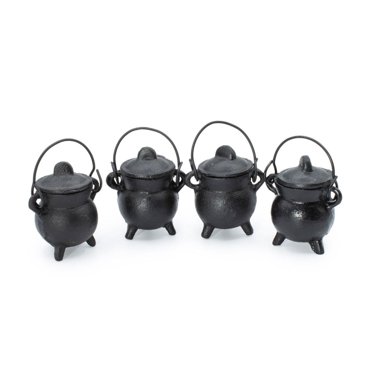 Extra Small Cast Iron Cauldron Set of Four - 5x7cm