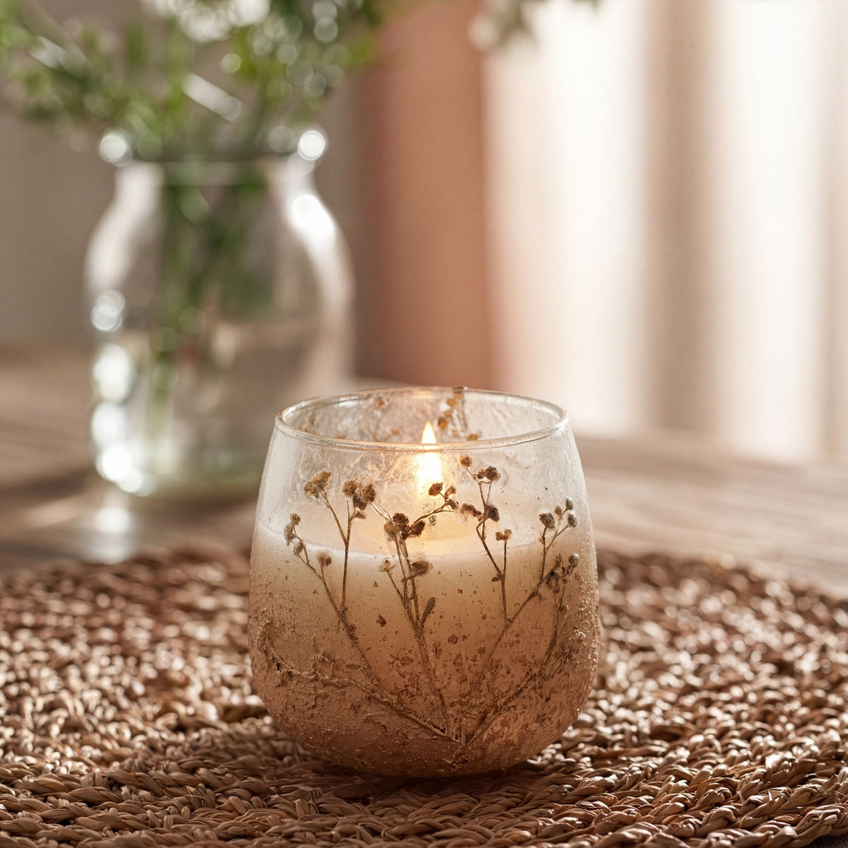 Small Glass Jar Candle - Wildlight Woods | 8x8x8cm