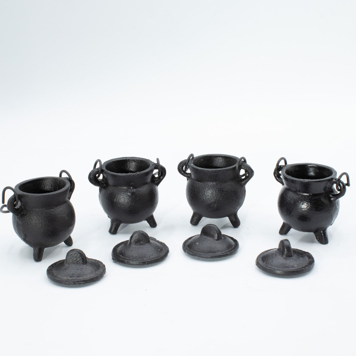 Extra Small Cast Iron Cauldron Set of Four - 5x7cm